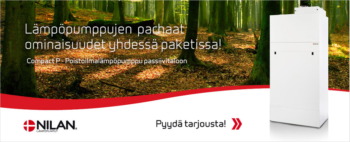 Pyydä tarjousta Nilan-poistoilmälämpöpumpusta